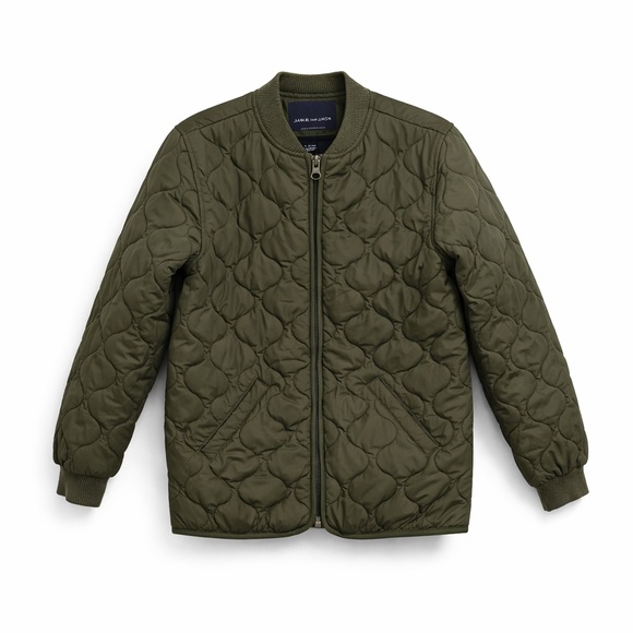 Janie and Jack Other - Janie and Jack Olive Quilted Bomber Jacket Boys 5–6